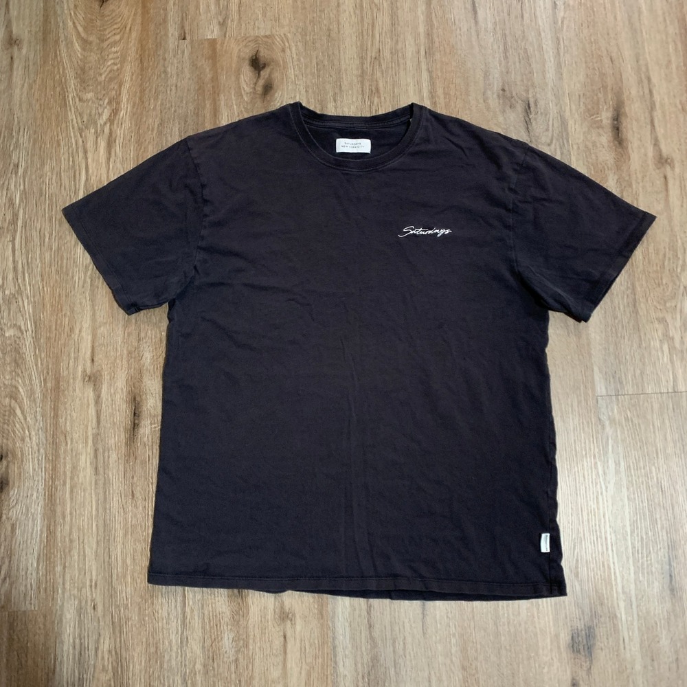 Saturdays New York City signature logo tshirt in black - size medium mens